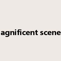 magnificent scenery是什么意思