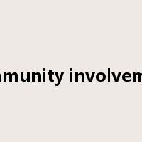 community involvement是什么意思