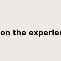draw on the experience of是什么意思