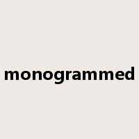 monogrammed是什么意思
