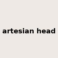 artesian head是什么意思