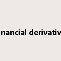 financial derivative是什么意思