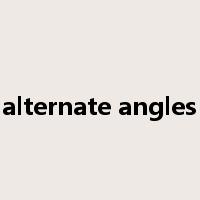 alternate angles是什么意思