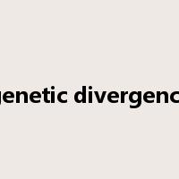 genetic divergence是什么意思