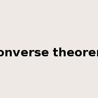 converse theorem是什么意思