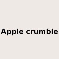 Apple crumble是什么意思
