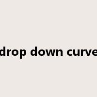 drop down curve是什么意思