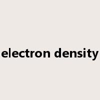 electron density是什么意思