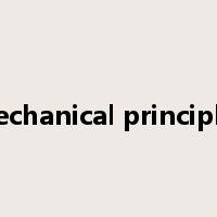 mechanical principles是什么意思