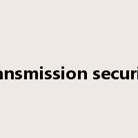 transmission security是什么意思