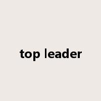 top leader是什么意思