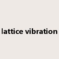 lattice vibration是什么意思