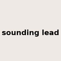 sounding lead是什么意思