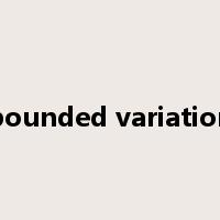 bounded variation是什么意思