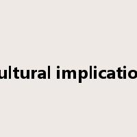 cultural implication是什么意思