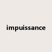 impuissance是什么意思