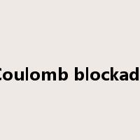Coulomb blockade是什么意思