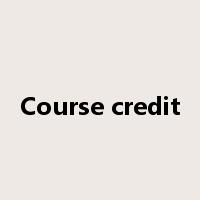 Course credit是什么意思