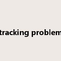 tracking problem是什么意思