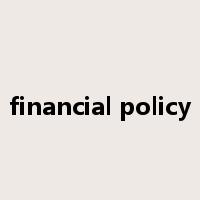 financial policy是什么意思