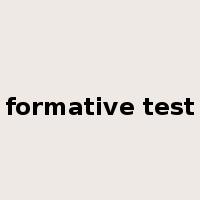 formative test是什么意思