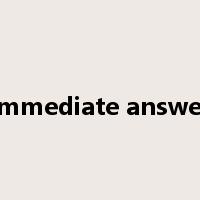 immediate answer是什么意思
