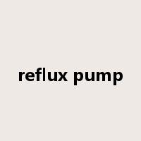 reflux pump是什么意思