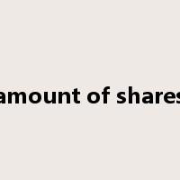 amount of shares是什么意思