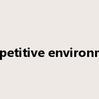 competitive environment是什么意思
