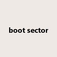 boot sector是什么意思