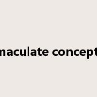 immaculate conception是什么意思
