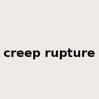 creep rupture是什么意思