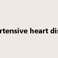 hypertensive heart disease是什么意思