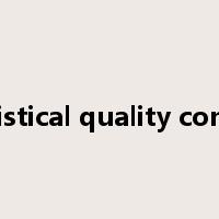 statistical quality control是什么意思