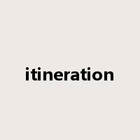 itineration是什么意思