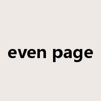 even page是什么意思