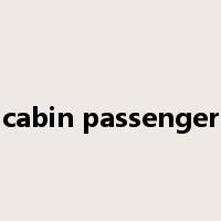 cabin passenger是什么意思