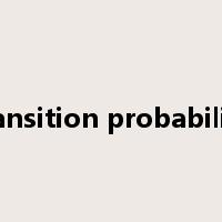 transition probability是什么意思