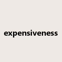 expensiveness是什么意思