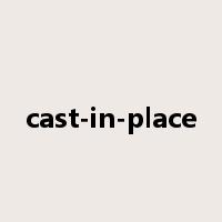 cast-in-place是什么意思