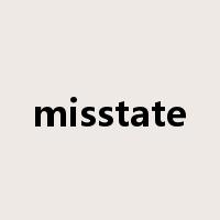 misstate是什么意思
