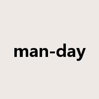 man-day是什么意思