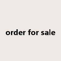 order for sale是什么意思