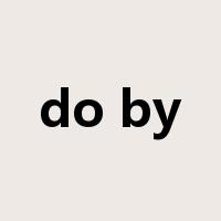 do by是什么意思
