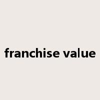 franchise value是什么意思