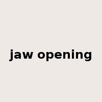 jaw opening是什么意思