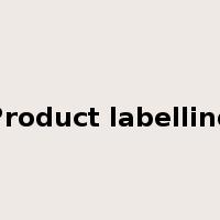 Product labelling是什么意思