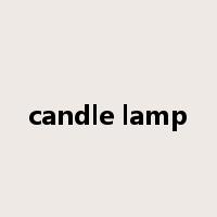 candle lamp是什么意思