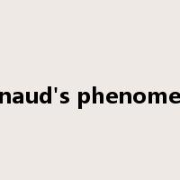 Raynaud's phenomenon是什么意思