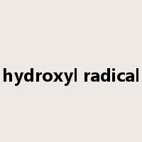 hydroxyl radical是什么意思